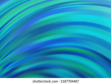 Light BLUE vector pattern with lines, ovals. Colorful illustration in abstract marble style with gradient. A completely new template for your business design.