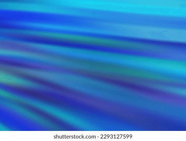 Light BLUE vector pattern with lines, ovals. Shining illustration, which consist of blurred lines, circles. A completely new template for your business design.