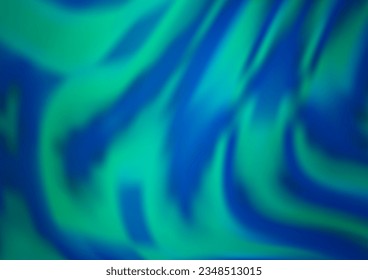 Light BLUE vector pattern with lines, ovals. Brand new colored illustration in marble style with gradient. The elegant pattern for brand book.