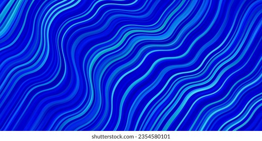Light BLUE vector pattern with lines. Gradient illustration in simple style with bows. Design for your business promotion.