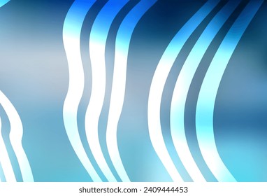 Light BLUE vector pattern with lines. Creative illustration in halftone style with gradient. A sample for your ideas.
