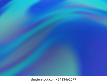 Light BLUE vector pattern with lines, ovals. Glitter abstract illustration with wry lines. Marble design for your web site.