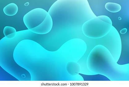 Light BLUE vector pattern with liquid shapes. Modern gradient abstract illustration with bandy lines. The best blurred design for your business.