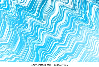 Light BLUE vector pattern with liquid shapes. Creative illustration in halftone marble style with gradient. Textured wave pattern for backgrounds.
