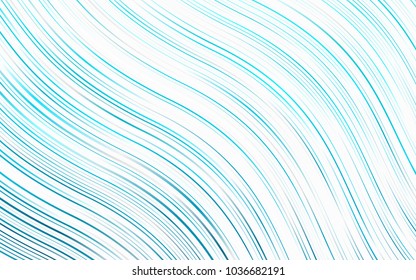 Light BLUE vector pattern with liquid shapes. Glitter abstract illustration with wry lines. Marble design for your web site.