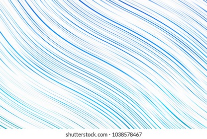 Light BLUE vector pattern with liquid shapes. Shining crooked illustration in marble style. Textured wave pattern for backgrounds.