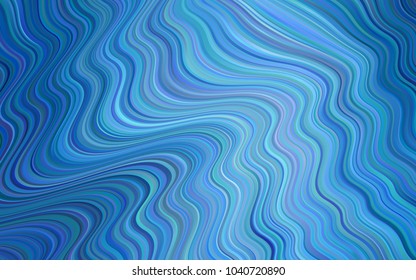 Light BLUE vector pattern with liquid shapes. A completely new color illustration in memphis style. Memphis style for your business design.
