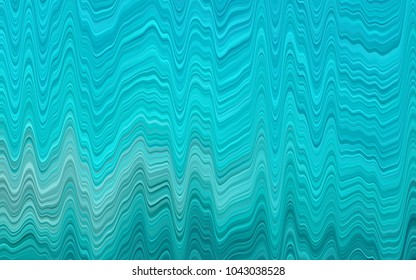 Light BLUE vector pattern with liquid shapes. Glitter abstract illustration with wry lines. A completely new template for your business design.