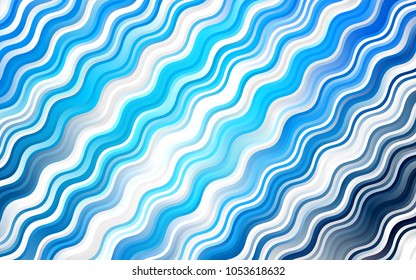 Light BLUE vector pattern with liquid shapes. Modern gradient abstract illustration with bandy lines. Marble style for your business design.