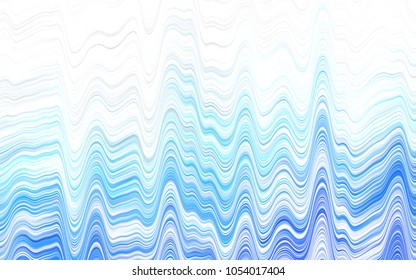Light BLUE vector pattern with liquid shapes. Colorful illustration in abstract marble style with gradient. Textured wave pattern for backgrounds.