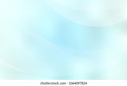 Light BLUE vector pattern with liquid shapes. Blurred geometric sample with gradient bubbles.  The best blurred design for your business.