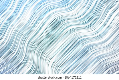 Light BLUE vector pattern with liquid shapes. Colorful abstract illustration with gradient lines. A new texture for your  ad, booklets, leaflets.