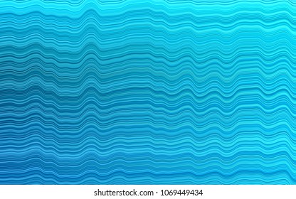 Light BLUE vector pattern with liquid shapes. Shining illustration, which consist of blurred lines, circles. The elegant pattern for brand book.
