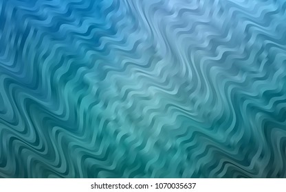 Light BLUE vector pattern with liquid shapes. A vague circumflex abstract illustration with gradient. A completely new marble design for your business.