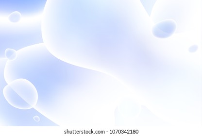 Light BLUE vector pattern with liquid shapes. Shining crooked illustration in memphis style. The elegant pattern for brand book.