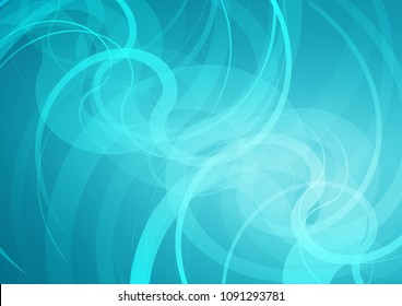 Light BLUE vector pattern with liquid shapes. Creative geometric illustration in marble style with gradient. The best blurred design for your business.