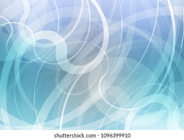 Light BLUE vector pattern with liquid shapes. Geometric illustration in marble style with gradient.  Marble design for your web site.