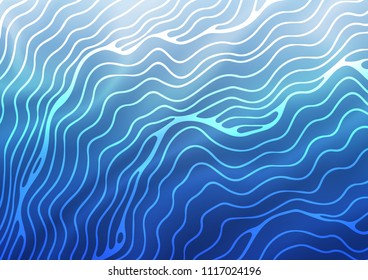 Light BLUE vector pattern with liquid shapes. A completely new color illustration in marble style. A completely new marble design for your business.