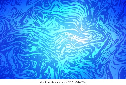 Light BLUE vector pattern with liquid shapes. A sample with blurred bubble shapes. Brand-new design for your ads, poster, banner.