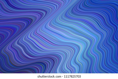 Light BLUE vector pattern with liquid shapes. A vague circumflex abstract illustration with gradient. Textured wave pattern for backgrounds.