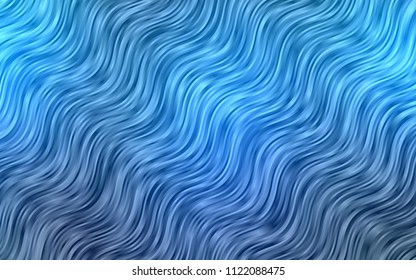 Light BLUE vector pattern with liquid shapes. Blurred geometric sample with gradient bubbles.  Textured wave pattern for backgrounds.