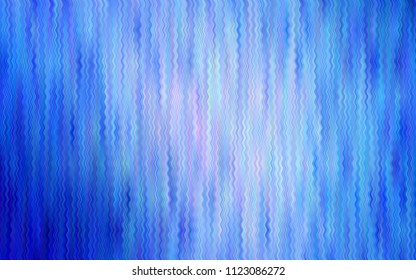 Light BLUE vector pattern with liquid shapes. Modern gradient abstract illustration with bandy lines. A new texture for your  ad, booklets, leaflets.