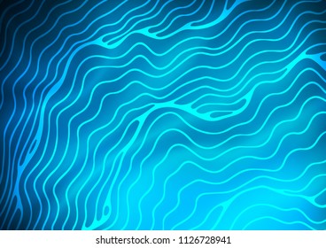 Light BLUE vector pattern with liquid shapes. Colorful illustration in abstract marble style with gradient. A new texture for your  ad, booklets, leaflets.