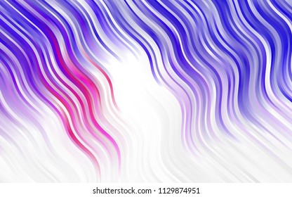 Light BLUE vector pattern with liquid shapes. Glitter abstract illustration with wry lines. Marble style for your business design.