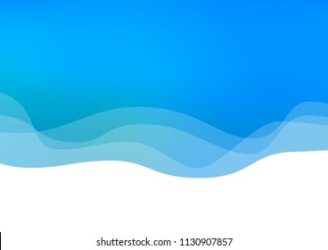 Light BLUE vector pattern with liquid shapes. Brand new colored illustration in marble style with gradient. Brand new design for your ads, poster, banner.