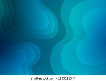 Light BLUE vector pattern with liquid shapes. A completely new color illustration in marble style. The elegant pattern for brand book.