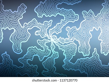 Light BLUE vector pattern with liquid shapes. Creative illustration in halftone marble style with gradient. A completely new marble design for your business.