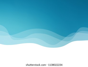 Light BLUE vector pattern with liquid shapes. A sample with blurred bubble shapes. The elegant pattern for brand book.