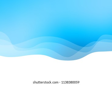 Light BLUE vector pattern with liquid shapes. A vague circumflex abstract illustration with gradient. A new texture for your  ad, booklets, leaflets.