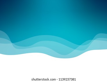 Light BLUE vector pattern with liquid shapes. An elegant bright illustration with gradient. The template for cell phone backgrounds.