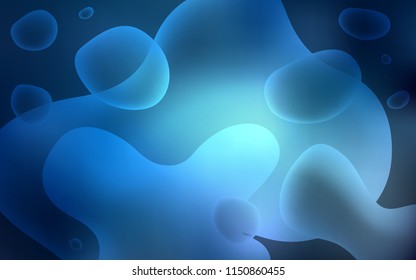 Light BLUE vector pattern with liquid shapes. An elegant bright illustration with gradient. Pattern for your business design.