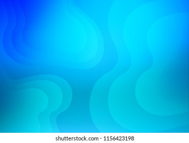Light BLUE vector pattern with liquid shapes. A sample with blurred bubble shapes. Marble style for your business design.