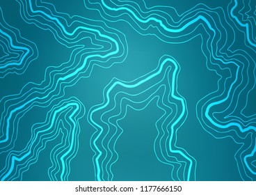 Light BLUE vector pattern with liquid shapes. Colorful illustration in abstract marble style with gradient. A new texture for your  ad, booklets, leaflets.