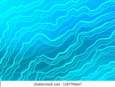 Light BLUE vector pattern with liquid shapes. An elegant bright illustration with gradient. Marble style for your business design.