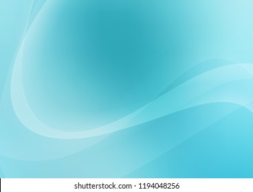Light BLUE vector pattern with liquid shapes. Colorful abstract illustration with gradient lines. The best blurred design for your business.