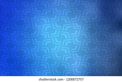 Light BLUE vector pattern with liquid shapes. Creative geometric illustration in marble style with gradient. Brand new design for your ads, poster, banner.
