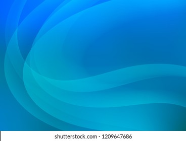 Light BLUE vector pattern with liquid shapes. Modern gradient abstract illustration with bandy lines. The elegant pattern for brand book.