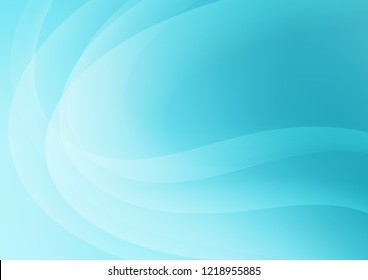 Light BLUE vector pattern with liquid shapes. A sample with blurred bubble shapes. The elegant pattern for brand book.