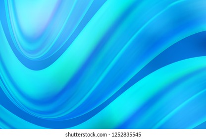 Light BLUE vector pattern with liquid shapes. A completely new color illustration in marble style. A new texture for your  ad, booklets, leaflets.
