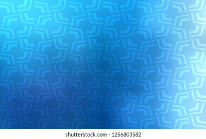 Light BLUE vector pattern with liquid shapes. A vague circumflex abstract illustration with gradient. New composition for your brand book.