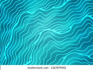 Light BLUE vector pattern with liquid shapes. Brand new colored illustration in marble style with gradient. A completely new marble design for your business.