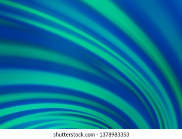 Light BLUE vector pattern with liquid shapes. Blurred geometric sample with gradient bubbles.  Pattern for your business design.