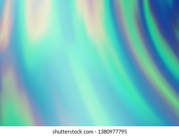 Light BLUE vector pattern with liquid shapes. A vague circumflex abstract illustration with gradient. A new texture for your  ad, booklets, leaflets.