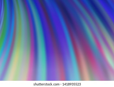 Light BLUE vector pattern with liquid shapes. A vague circumflex abstract illustration with gradient. The template for cell phone backgrounds.