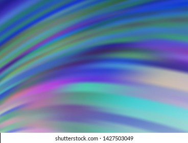 Light BLUE vector pattern with liquid shapes. A vague circumflex abstract illustration with gradient. Marble style for your business design.