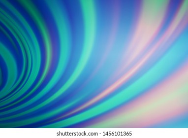 Light BLUE vector pattern with liquid shapes. Colorful illustration in abstract marble style with gradient. Textured wave pattern for backgrounds.
